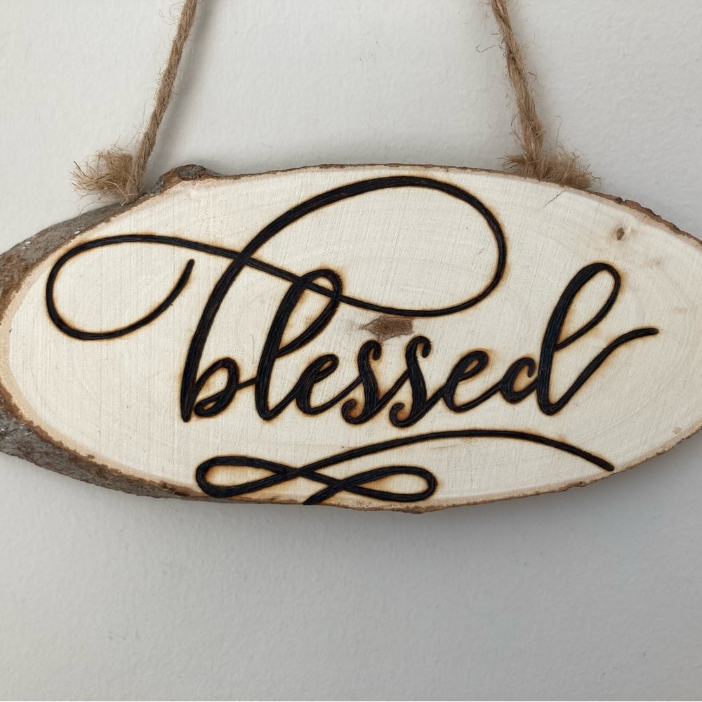 Blessed - Pyrography - Home Decor - Picture 2 of 2